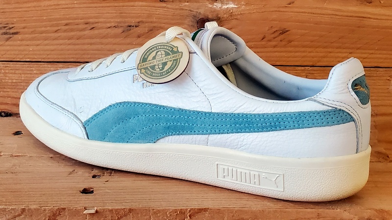 Puma Rome Low Leather Trainers UK9.5/US10.5/EU44 374564-01 White/Blue/Cream