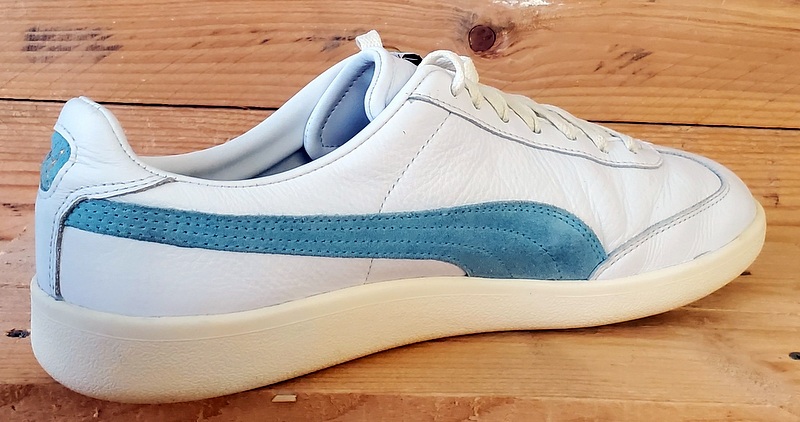 Puma Rome Low Leather Trainers UK9.5/US10.5/EU44 374564-01 White/Blue/Cream