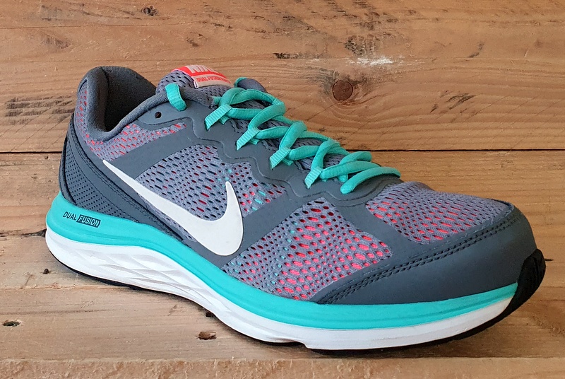 Nike Dual Fusion Run 3 Textile Trainers UK6.5/US9/EU40.5 653594-036 Grey/Teal