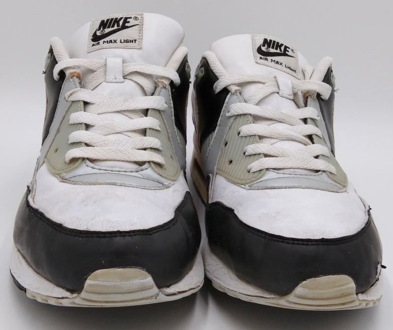 Nike Air Max Light Leather Trainers White Black Silver Dark Purple Uk9 Us10 Ebay