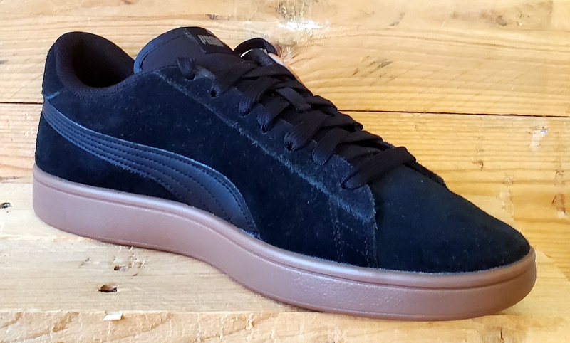 Puma Smash V2 Low Suede Trainers UK9.5/US10.5/EU44 364989-15 Black/Gum
