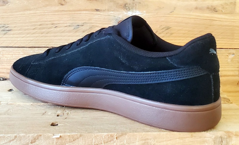 Puma Smash V2 Low Suede Trainers UK9.5/US10.5/EU44 364989-15 Black/Gum