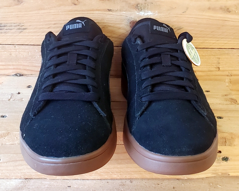 Puma Smash V2 Low Suede Trainers UK9.5/US10.5/EU44 364989-15 Black/Gum