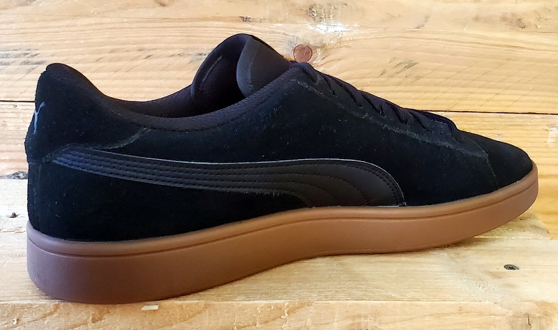 Puma Smash V2 Low Suede Trainers UK9.5/US10.5/EU44 364989-15 Black/Gum
