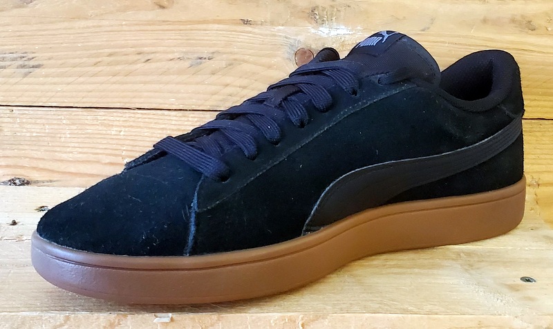 Puma Smash V2 Low Suede Trainers UK9.5/US10.5/EU44 364989-15 Black/Gum
