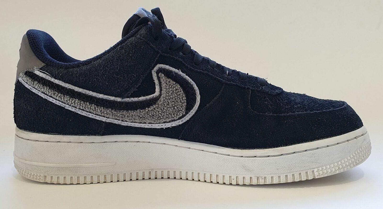 Nike Air Force 1 07 LV8 Chenille Swoosh Black - 823511-014 - UK7 / US8 887232613570 | eBay