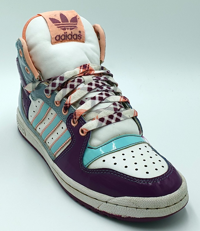 Adidas Sleek Series Mid Leather Trainers G09043 White/Purple UK5.5/US7/EU38.5