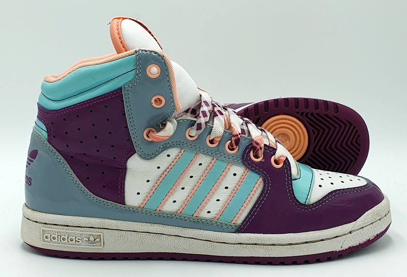 Adidas Sleek Series Mid Leather Trainers G09043 White/Purple UK5.5/US7/EU38.5