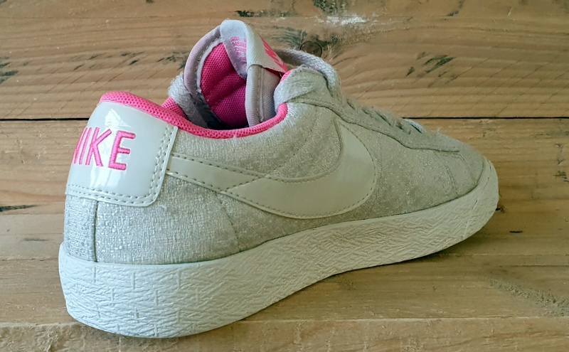 Nike Blazer Low Textile Trainers UK5/US7.5/E38.5 645021-100 White/Pink/Cream