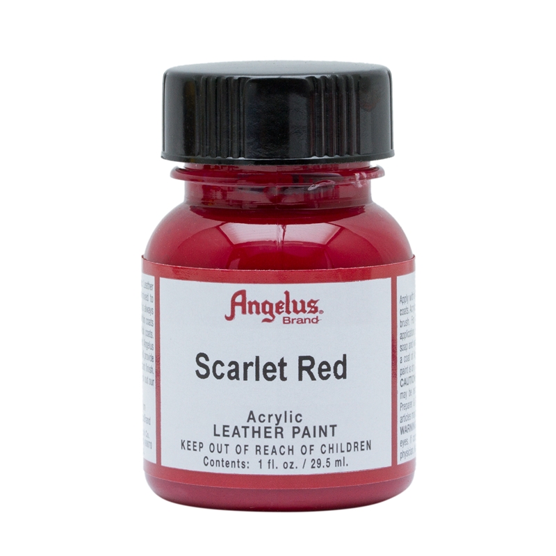 Angelus Acrylic Leather Paint Scarlet Red 1fl oz / 30ml Custom Sneakers