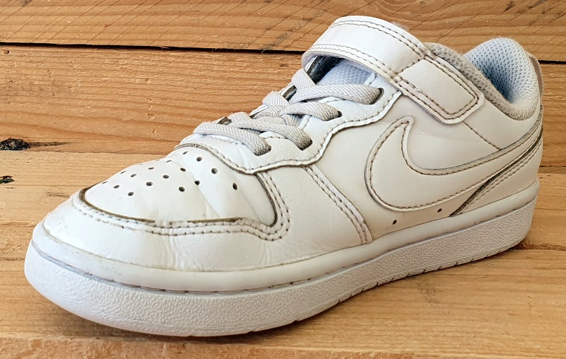 Nike Court Borough Low Leather Kids Trainers UK12/US12.5C/EU30 BQ5451-100 White