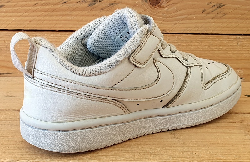 Nike Court Borough Low Leather Kids Trainers UK12/US12.5C/EU30 BQ5451-100 White