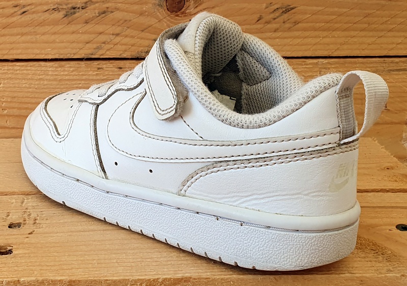 Nike Court Borough Low Leather Kids Trainers UK12/US12.5C/EU30 BQ5451-100 White