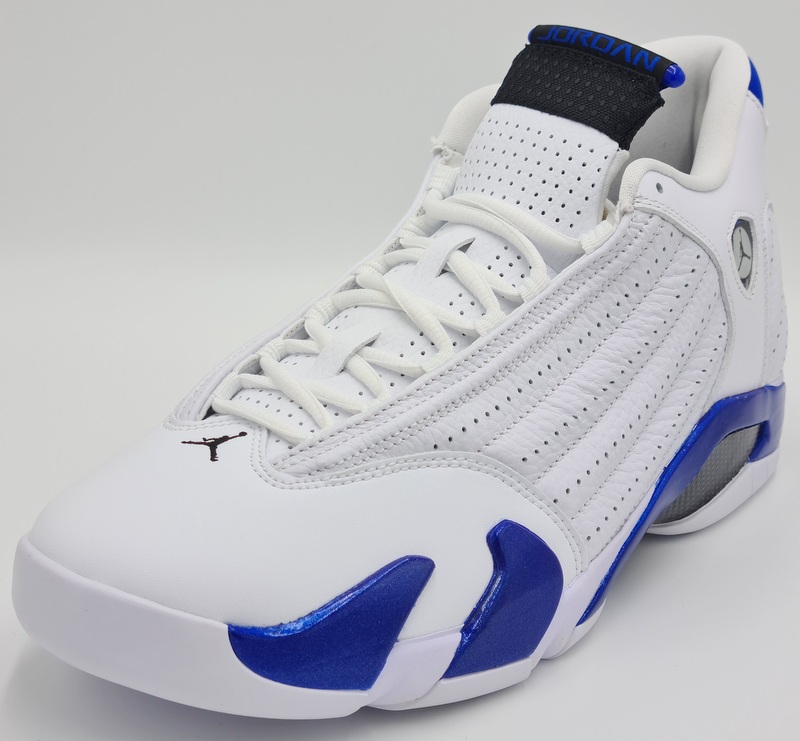 tan and white jordan 14