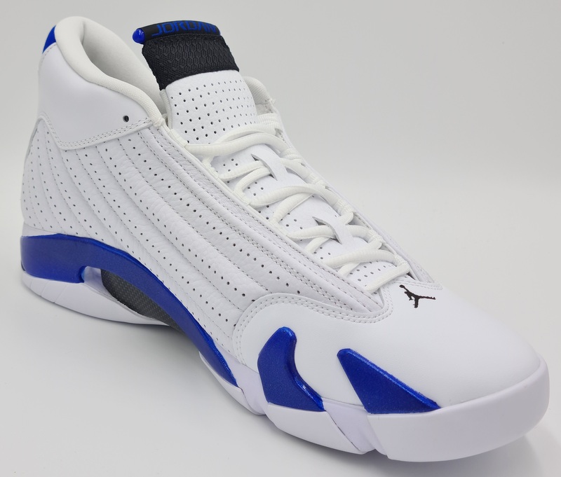 tan and white jordan 14
