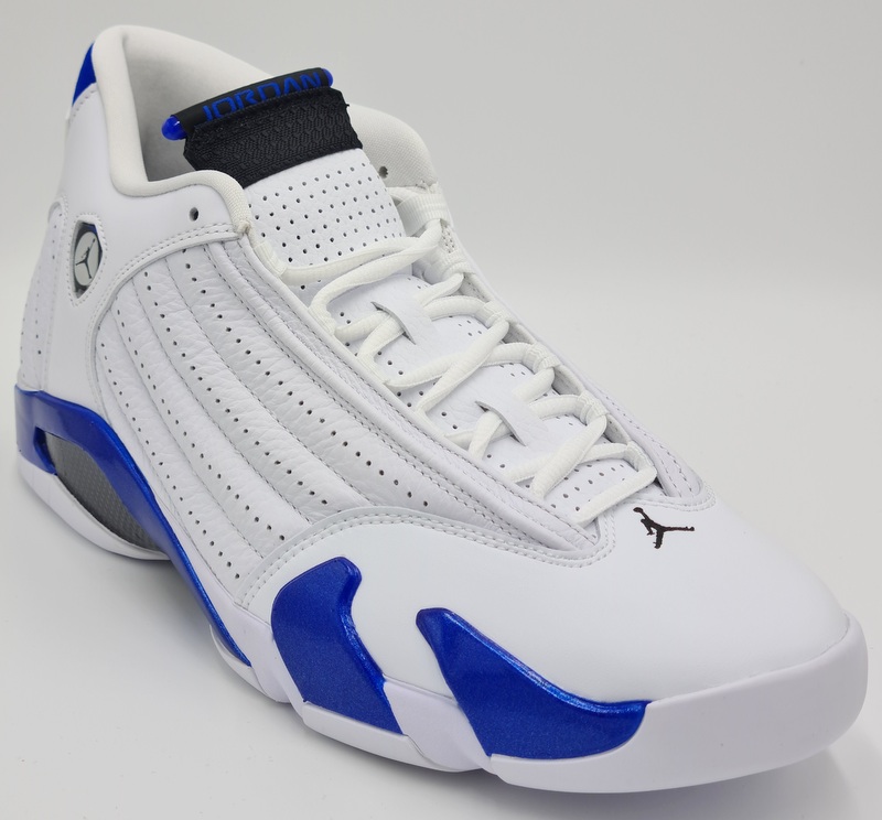 tan and white jordan 14