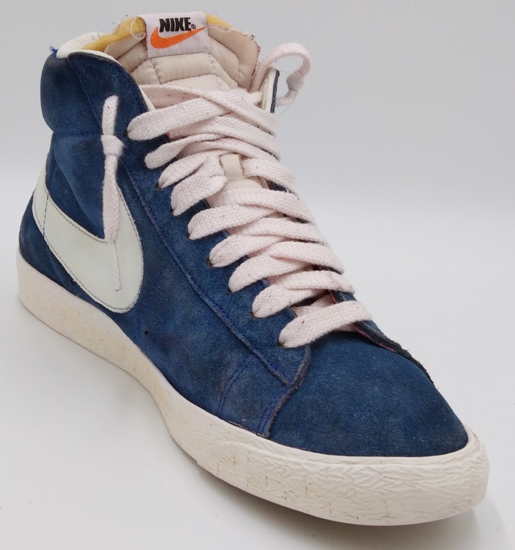 Price $60 Nike Blazer High Suede Vintage 344344-602 Pink Force White Mens Laced Trainers for 