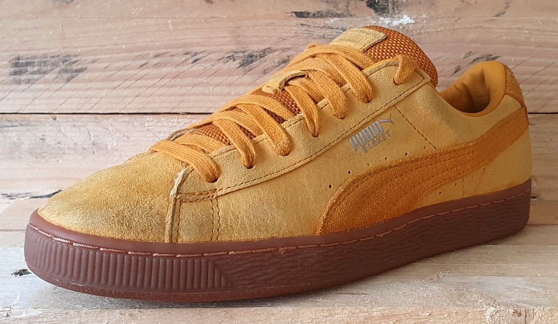 Puma Basket Classic Low Suede Trainers UK6/US7/EU39 363829 05 Orange/Yellow