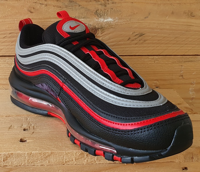 Nike Air Max 97 Low Leather Trainers UK7/US8/EU41 921826-014 Black/Red/Silver