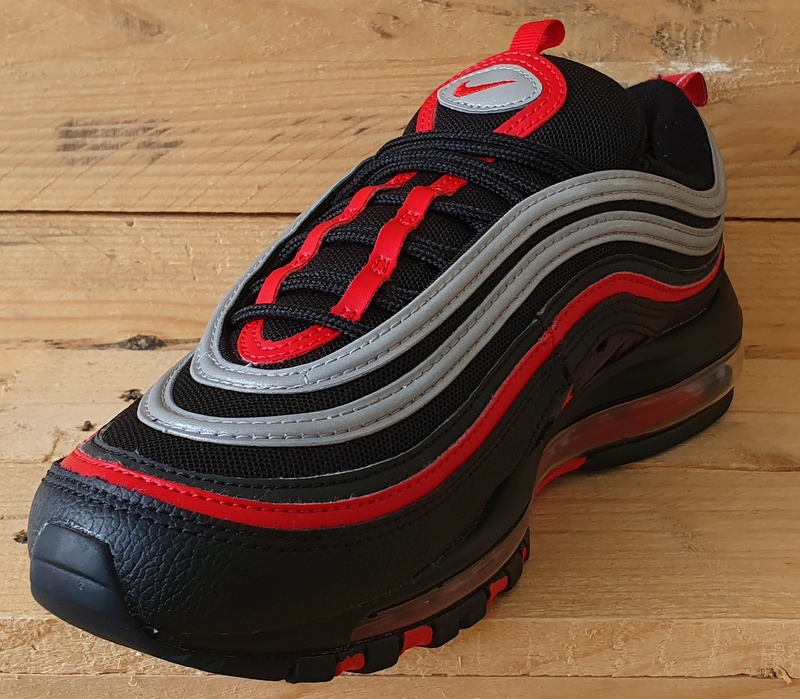 Nike Air Max 97 Low Leather Trainers UK7/US8/EU41 921826-014 Black/Red/Silver