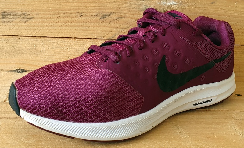 Nike Downshifter 7 Low Textile Trainers UK7/US9.5/E41 852466-602 Tea Berry/White