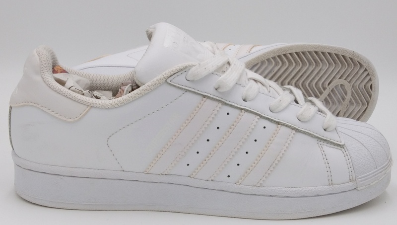 adidas superstar white with pink stripes