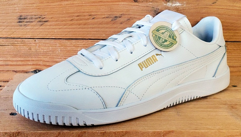 Puma Club Low Leather Trainers UK9/US10/EU43 389406-01 Triple White