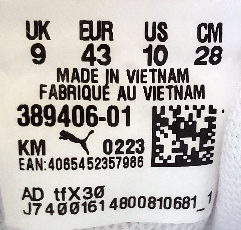 Puma Club Low Leather Trainers UK9/US10/EU43 389406-01 Triple White