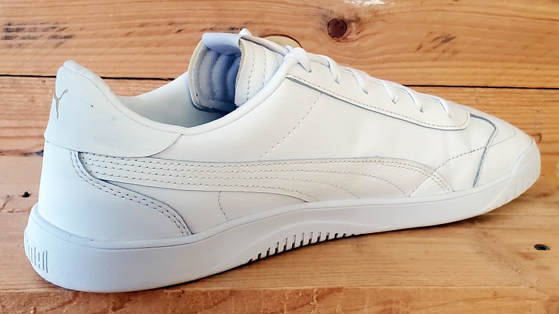 Puma Club Low Leather Trainers UK9/US10/EU43 389406-01 Triple White