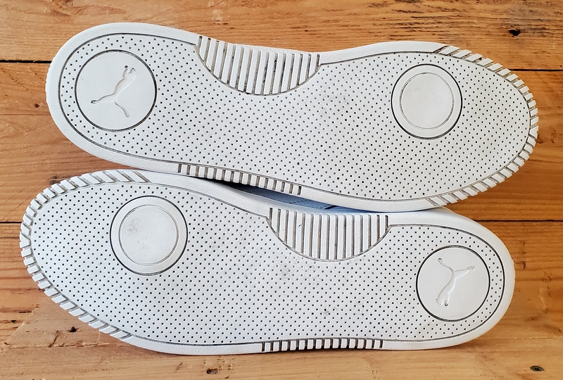 Puma Club Low Leather Trainers UK9/US10/EU43 389406-01 Triple White