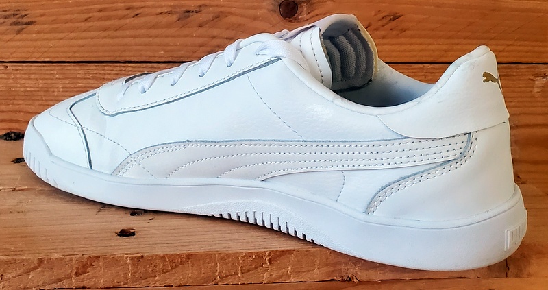 Puma Club Low Leather Trainers UK9/US10/EU43 389406-01 Triple White