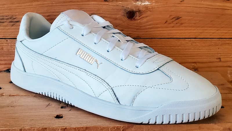 Puma Club Low Leather Trainers UK9/US10/EU43 389406-01 Triple White
