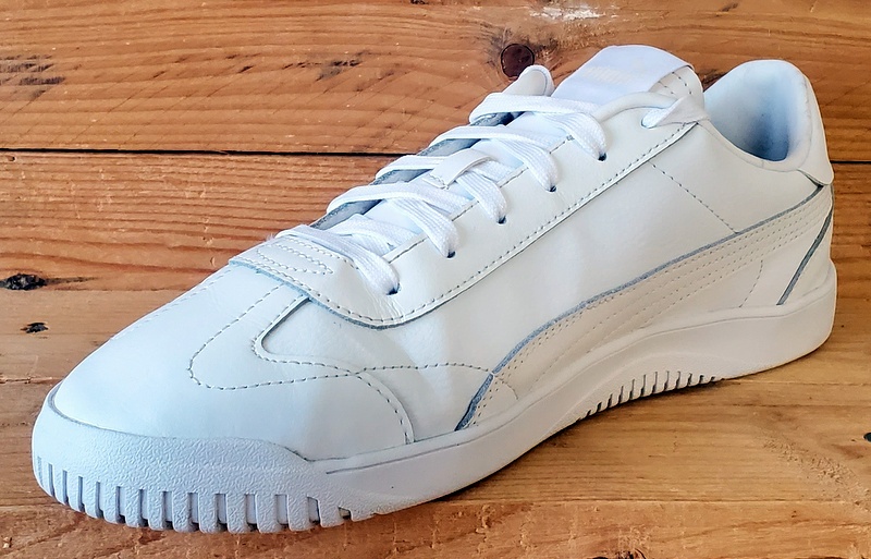 Puma Club Low Leather Trainers UK9/US10/EU43 389406-01 Triple White