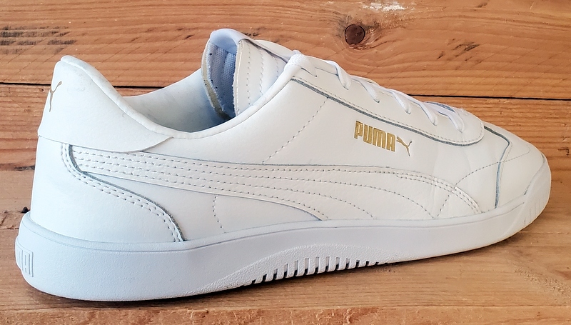 Puma Club Low Leather Trainers UK9/US10/EU43 389406-01 Triple White