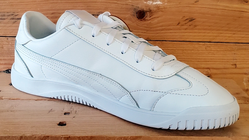 Puma Club Low Leather Trainers UK9/US10/EU43 389406-01 Triple White