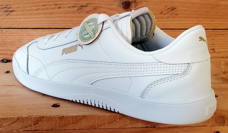 Puma Club Low Leather Trainers UK9/US10/EU43 389406-01 Triple White