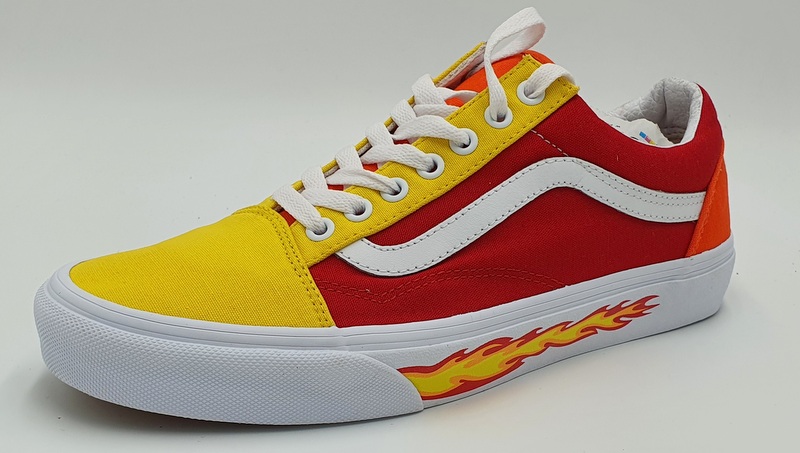 vans off the wall yellow shoes