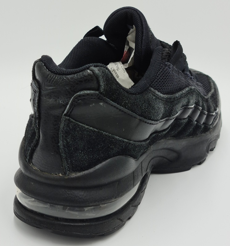 black leather nike air max 95