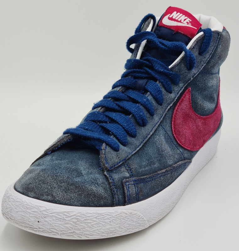 Nike Blazer Mid Suede Trainers 371761-461 Navy Blue/Red/White UK9/US10/EU44 | eBay