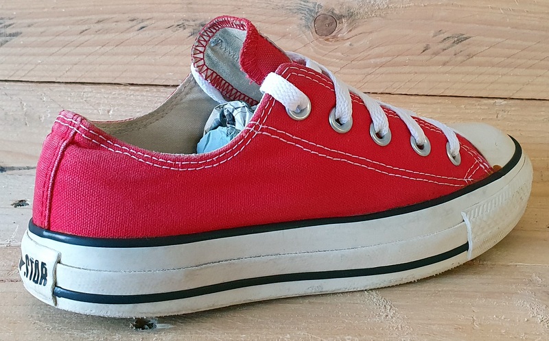 Converse Chuck Taylor All Star Canvas Low Trainers UK4/US6/EU36.5 M9696 Red