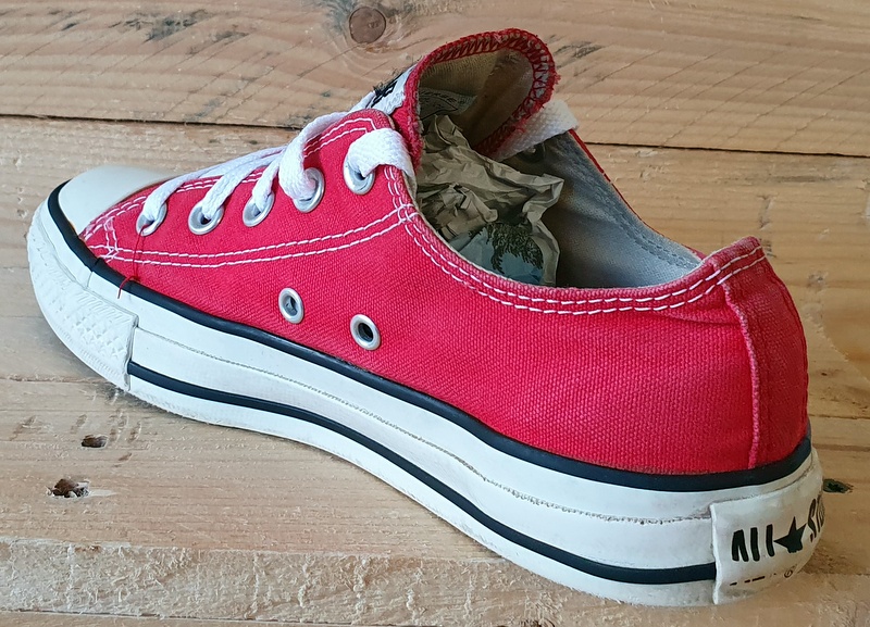 Converse Chuck Taylor All Star Canvas Low Trainers UK4/US6/EU36.5 M9696 Red