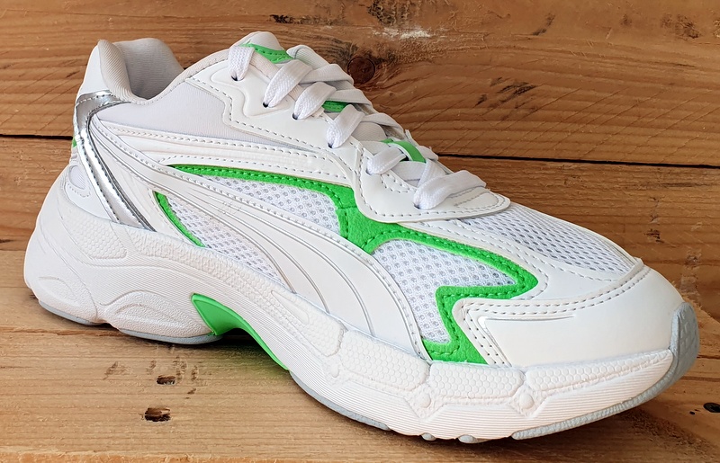 Puma Teveris Nitro Leather/Textile Trainers UK3/US5.5/EU35.5 391098-07 White