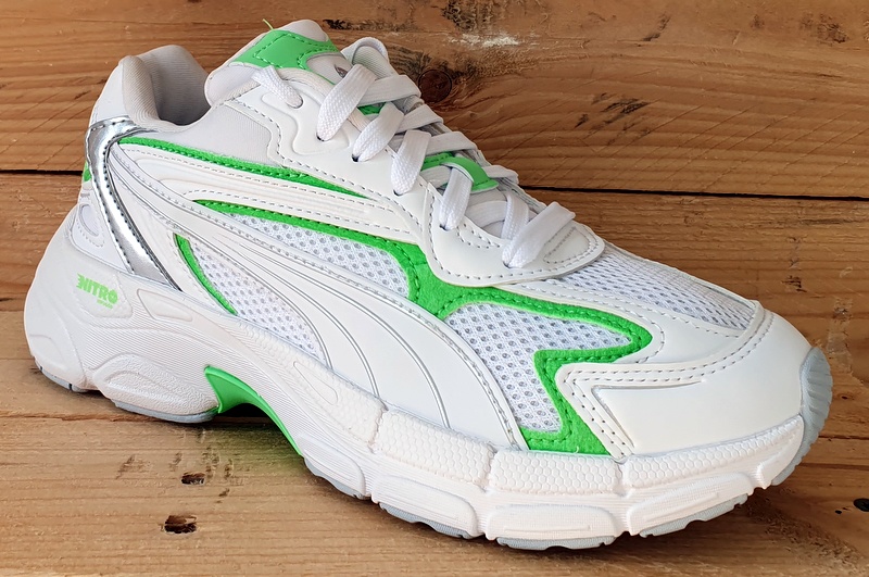 Puma Teveris Nitro Leather/Textile Trainers UK3/US5.5/EU35.5 391098-07 White