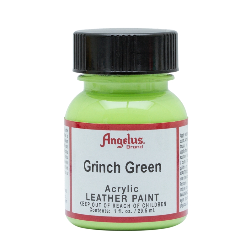 Angelus Acrylic Leather Paint Grinch Green 1fl oz / 30ml Custom Sneakers