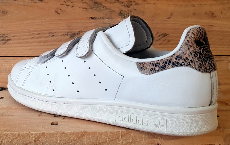 Adidas Stan Smith Serpent Low Leather Trainers UK8/US9.5/E42 S81389 White/Scales