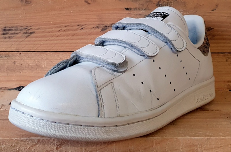 Adidas Stan Smith Serpent Low Leather Trainers UK8/US9.5/E42 S81389 White/Scales