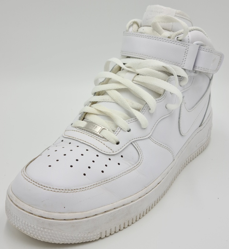 Nike Air Force 1 Mid Leather Trainers 315123-111 Straps/White UK10/US11 ...