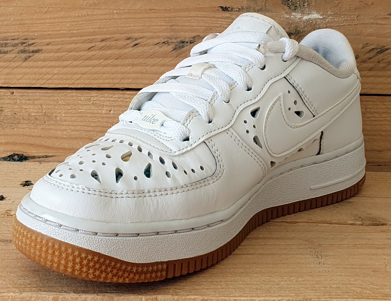 Nike Air Force 1 GS Leather Trainers UK4/US4.5Y/EU36.5 AQ7740-100 Floral White