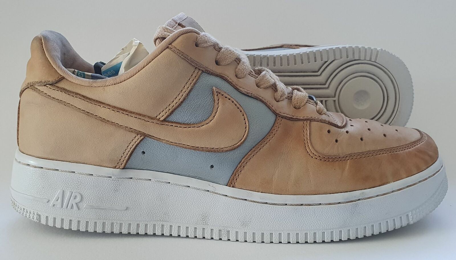 nike air force 1 trainers in beige