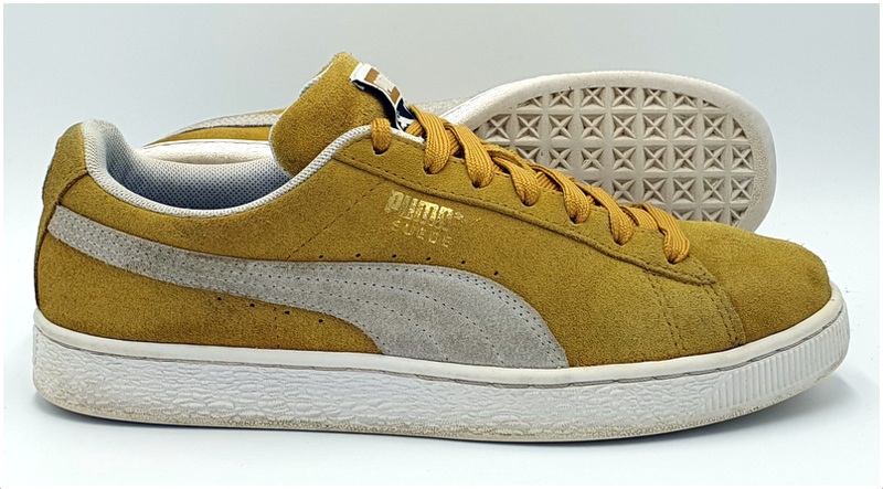 Puma Suede Classic Low Trainers 365347 10 Yellow/White UK7/US8/EU40.5